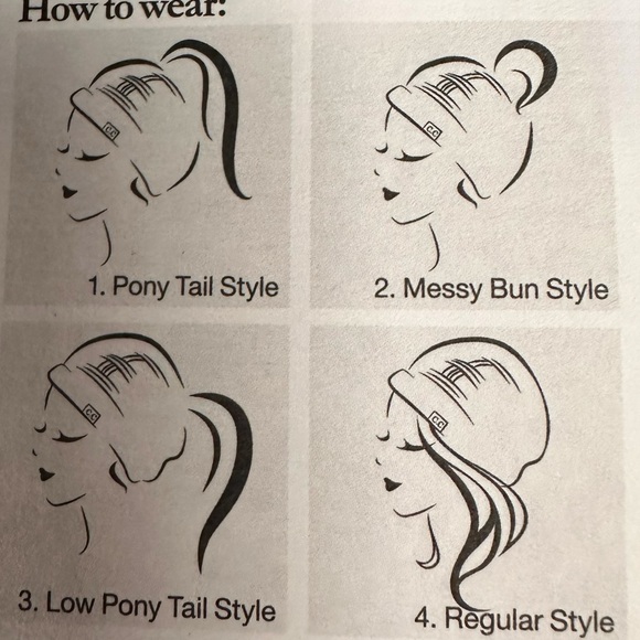 C.C. Exclusives Girlie Girl Originals Messy Bun Beanie for ladies in Dark Denim - Picture 4 of 5